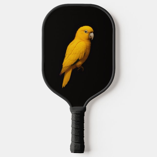 Black 4 Luxe Pickleball Paddle, Golden Parakeet Paddle (Back)
