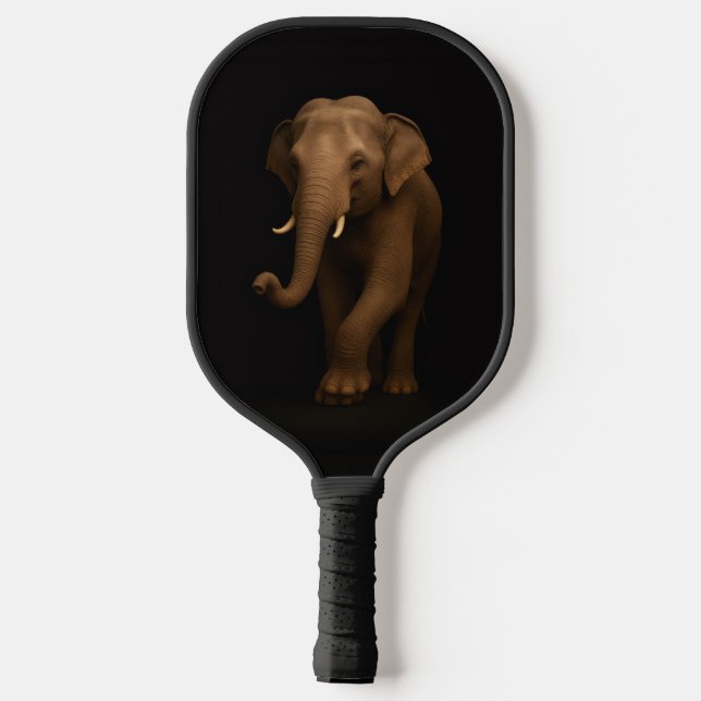 Black 4 Luxe Pickleball Paddle, Indian Elephant Paddle (Back)