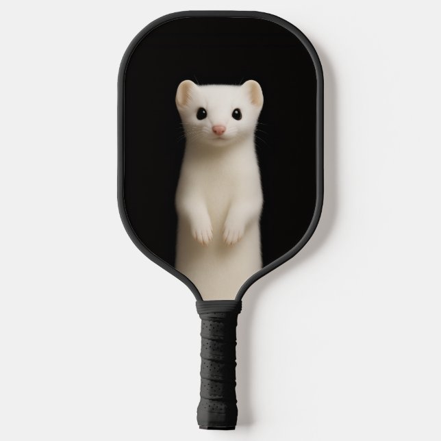 Black 4 Luxe Pickleball Paddle, Stylish Ermine Pickleball Paddle (Back)