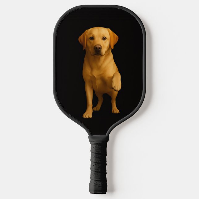 Black 4 Luxe Pickleball Paddle, Tender Labrador Paddle (Back)