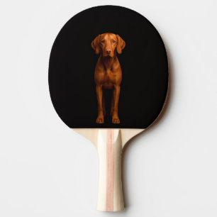 Black 4 Luxe ping pong paddle, Agile Vizsla Dog Paddle