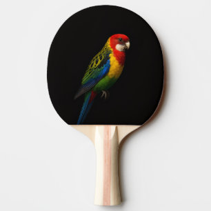Black 4 Luxe ping pong paddle, Eastern Rosella Paddle