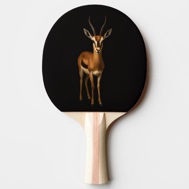 Black 4 Luxe ping pong paddle, Elegant Gazella Ping Pong Paddle (Back)