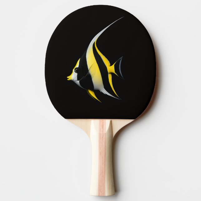 Black 4 Luxe ping pong paddle, Moorish Idol Ping Pong Paddle (Back)