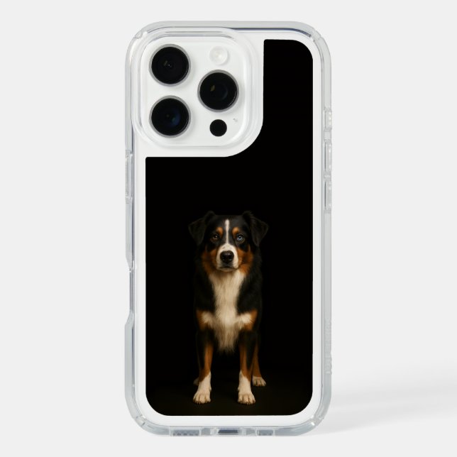 Black 4 Luxe Presidio case, Aussie Shepherd Speck iPhone Case (Front)