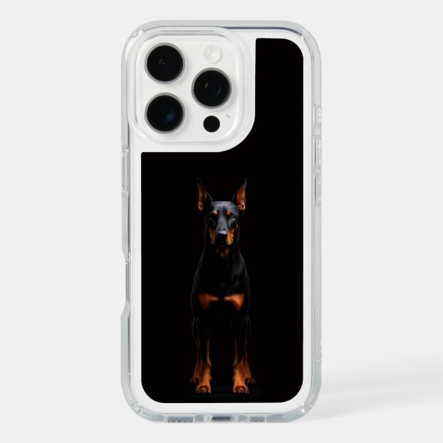 Black 4 Luxe Presidio case, Guardian Doberman Speck iPhone Case (Front)
