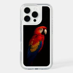 Black 4 Luxe Presidio case, Scarlet Parrot iPhone 16 Pro Case