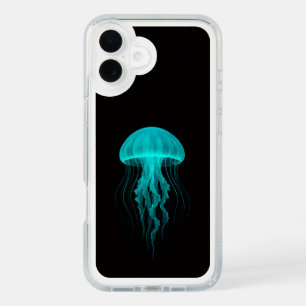 Black 4 Luxe Presidio, Green Jellyfish iPhone 16 Plus Case