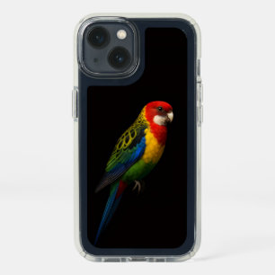 Black 4 Luxe Presidio iPhone 13, Eastern Rosella Speck iPhone 13 Case