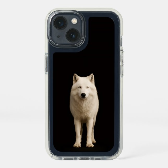Black 4 Luxe Presidio iPhone 13 Ivory Arctic Wolf Speck iPhone 13 Case (Front)
