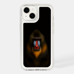 Black 4 Luxe Presidio iPhone 14, Mandrill Monkey Speck iPhone 14 Case
