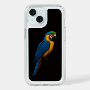 Black 4 Luxe Presidio iPhone 15, Blue Yellow Macaw 15 Case