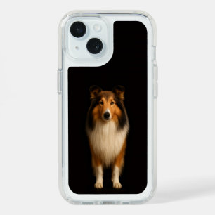 Black 4 Luxe Presidio iPhone 15 Loyal Collie Dog Case