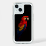 Black 4 Luxe Presidio iPhone 15, Scarlet Parrot iPhone 15 Case