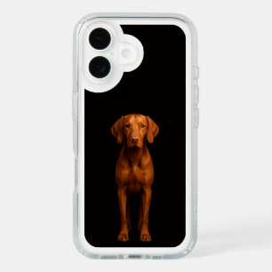 Black 4 Luxe Presidio iPhone 16, Agile Vizsla Dog 16 Case