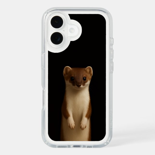 Black 4 Luxe Presidio iPhone 16, Elegant Weasel Speck iPhone Case (Front)