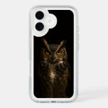 Black 4 Luxe Presidio iPhone 16, Golden Eye Owl iPhone 16 Case