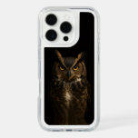 Black 4 Luxe Presidio iPhone 16 Pro, Amber Eye Owl iPhone 16 Pro Case