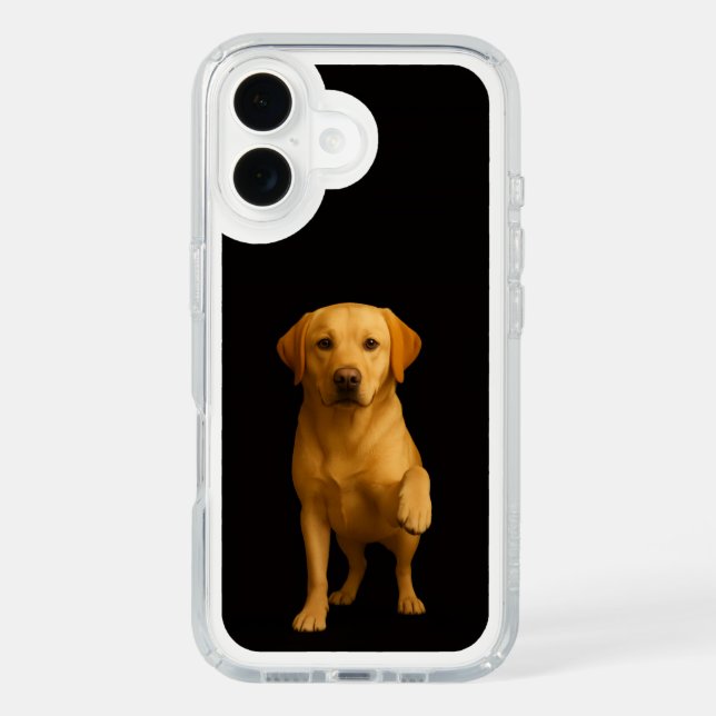 Black 4 Luxe Presidio iPhone 16, Tender Labrador Speck iPhone Case (Front)