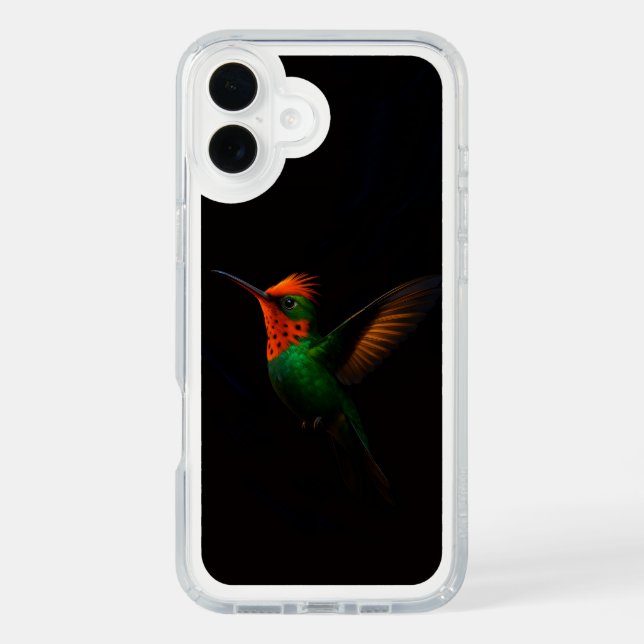 Black 4 Luxe Presidio, Tufted Coquette Bird Speck iPhone Case (Front)