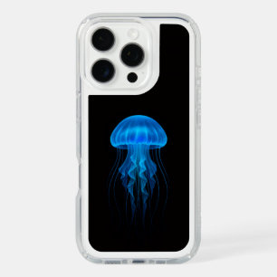 Black 4 Luxe Presido Case, Blue Neon Jellyfish iPhone 16 Pro Case