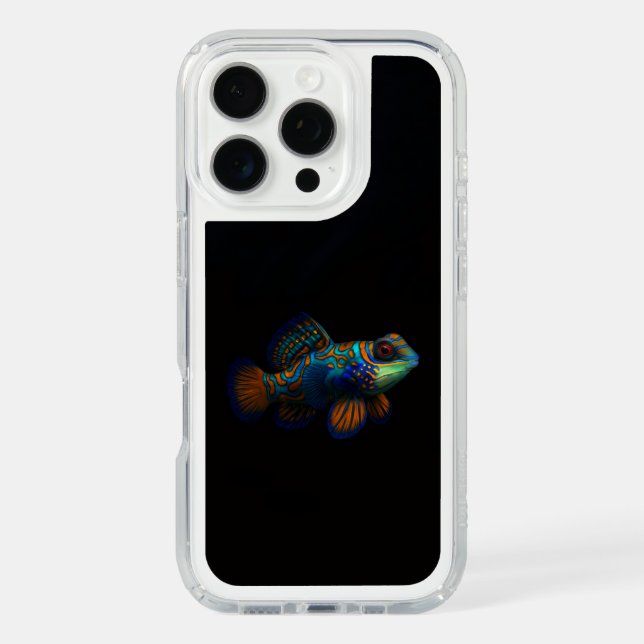 Black 4 Luxe Presido Case, Dragonet Mandarin Speck iPhone Case (Front)