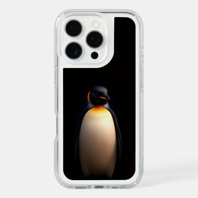 Black 4 Luxe Presido Case, Emperor Penguin Speck iPhone Case (Front)