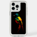 Black 4 Luxe, Rainbow Tail Tropical Bird iPhone 15 Pro Max Case