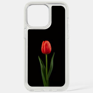 Black 4 Luxe, Ruby Red Tulip iPhone 15 Pro Max Case