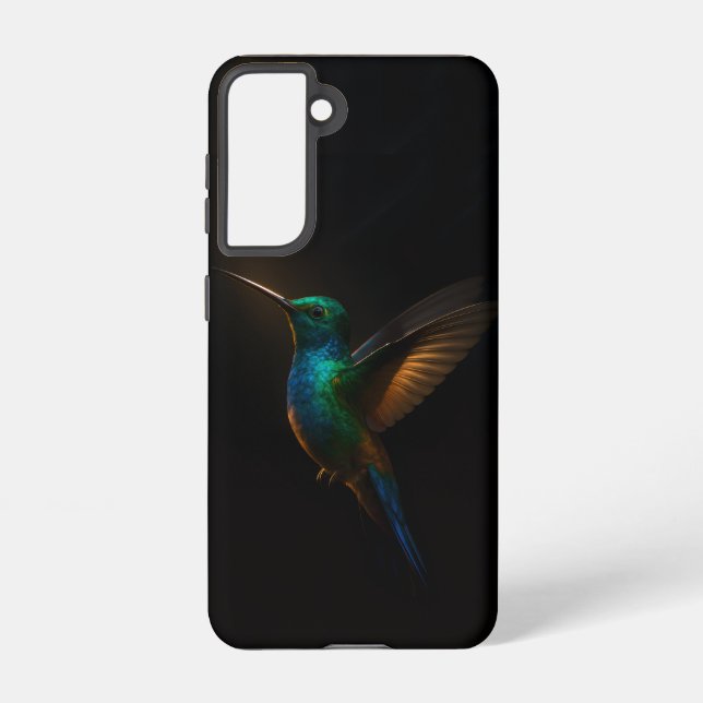 Black 4 Luxe Samsung Galaxy S21 Case, Flying Bird Samsung Galaxy Case (Back)
