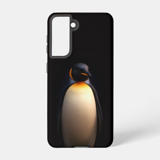 Black 4 Luxe Samsung Galaxy S21, Emperor Penguin Samsung Galaxy Case (Back)