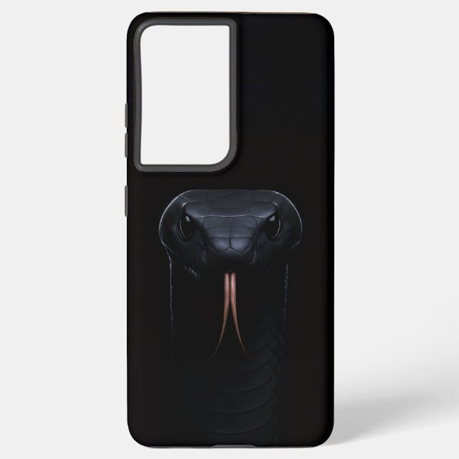 Black 4 Luxe Samsung Galaxy S21 Plus, Black Mamba Case (Back)