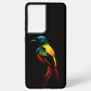 Black 4 Luxe Samsung Galaxy S21 Plus, Rainbow Bird Samsung Galaxy S21+ Case