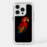 Black 4 Luxe, Scarlet Parrot iPhone 15 Pro Case