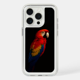 Black 4 Luxe, Scarlet Parrot iPhone 15 Pro Case