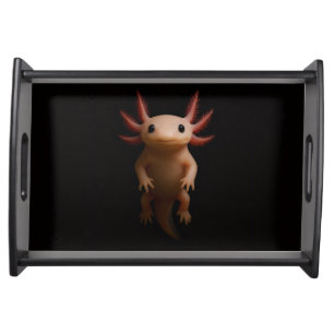 Black 4 Luxe serving tray, Mexican Axolotl Tray