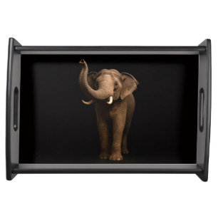 Black 4 Luxe serving tray, Mighty Elephant Tray