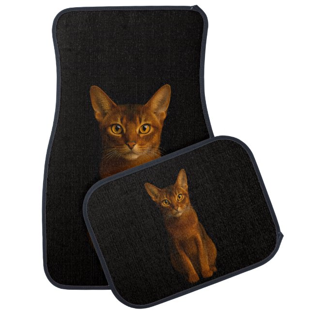 Black 4 Luxe Set of car mats, Abyssinian Beauty Car Floor Mat (Set)
