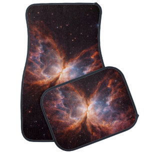 Black 4 Luxe Set of car mats, Butterfly Nebula Car Floor Mat