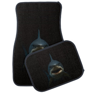 Black 4 Luxe Set of car mats, Great White Shark Floor Mat