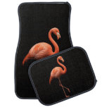 Black 4 Luxe Set of car mats, Pink Flamingo Car Floor Mat