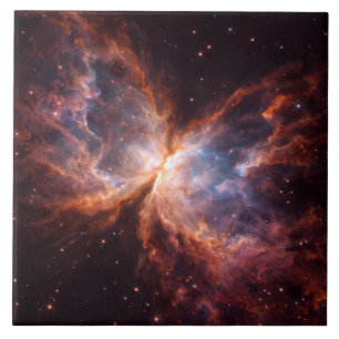 Black 4 Luxe Tile with Butterfly Nebula