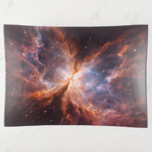 Black 4 Luxe trinket tray, Butterfly Nebula Trinket Tray