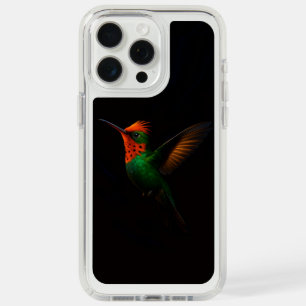 Black 4 Luxe, Tufted Coquette Hummingbird iPhone 15 Pro Max Case