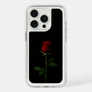 Black 4 Luxe, Velvet Red Rose iPhone 15 Pro Case