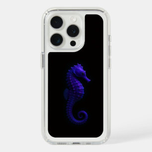 Black 4 Luxe, Violet Seahorse iPhone 15 Pro Case