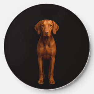 Black 4 Luxe wireless charger, Agile Vizsla Dog