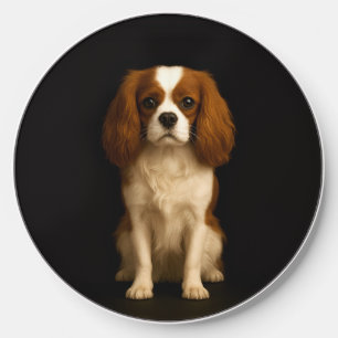 Black 4 Luxe wireless charger, Cavalier Spaniel