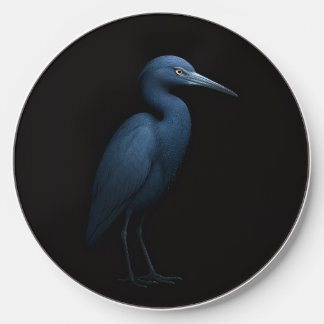 Black 4 Luxe wireless charger, Little Blue Heron Charger