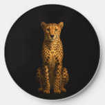 Black 4 Luxe wireless charger, Sleek Cheetah